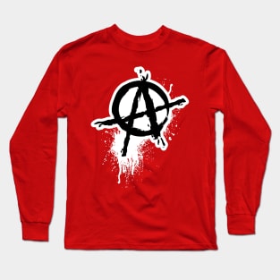 Anarchy -disressed Long Sleeve T-Shirt